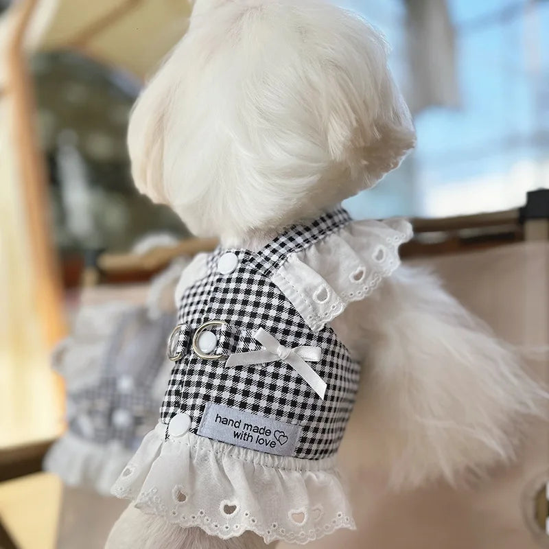 Gingham Lace Dress