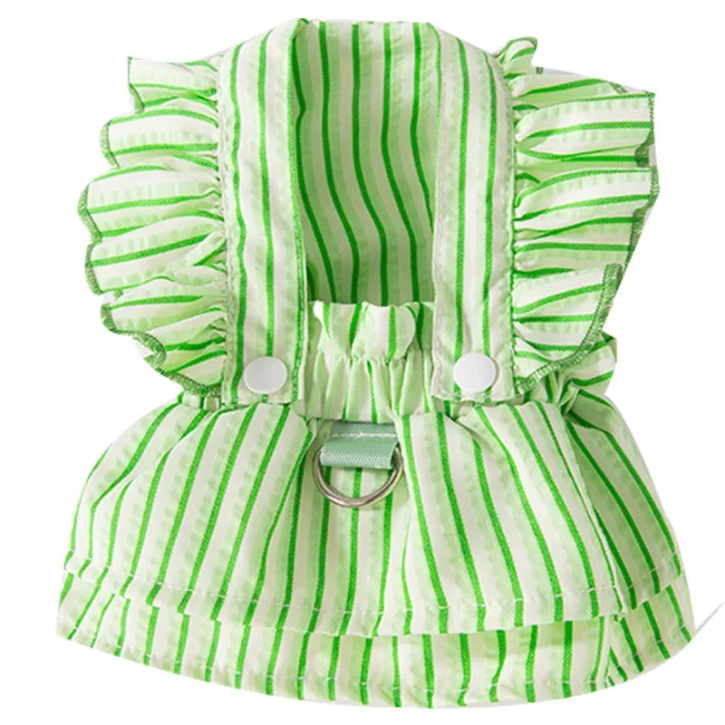 Striped Frilly Dress