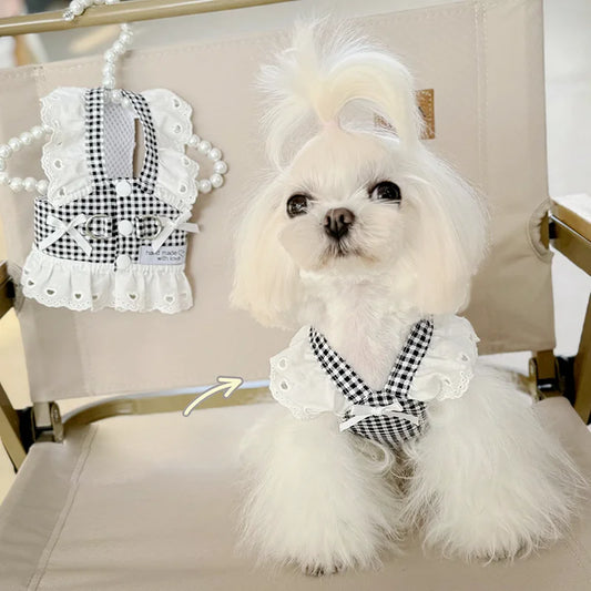 Gingham Lace Dress