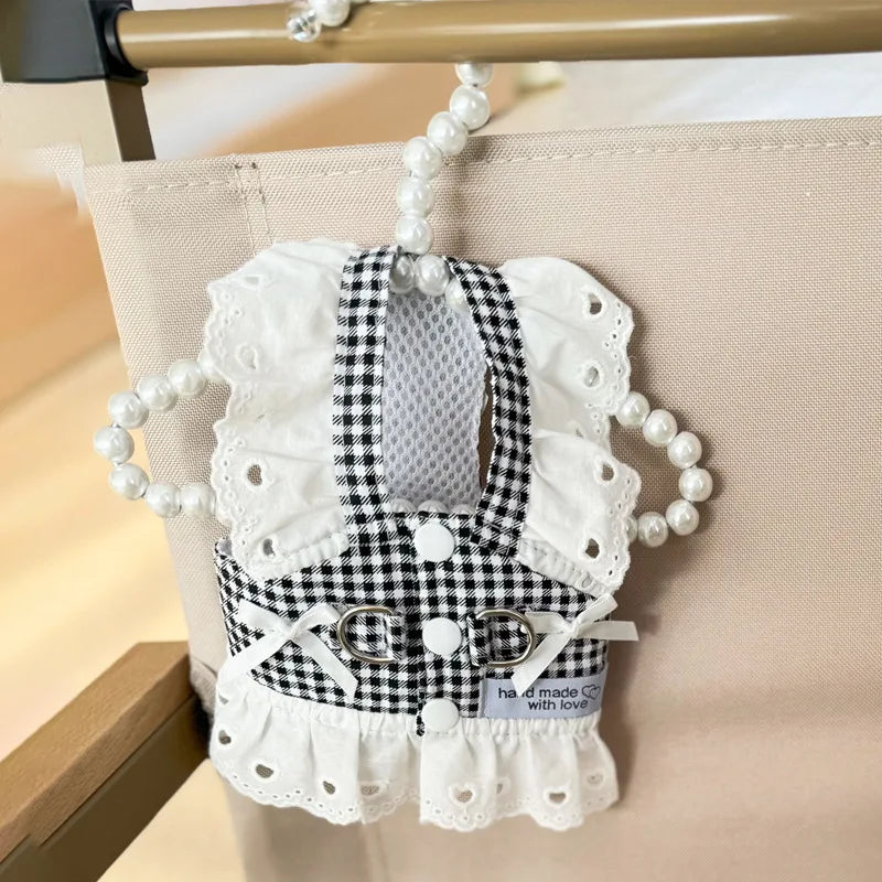 Gingham Lace Dress