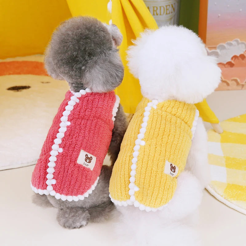 Thick Corduroy Fleece Vest