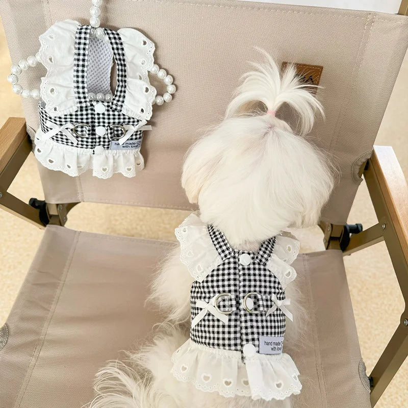 Gingham Lace Dress