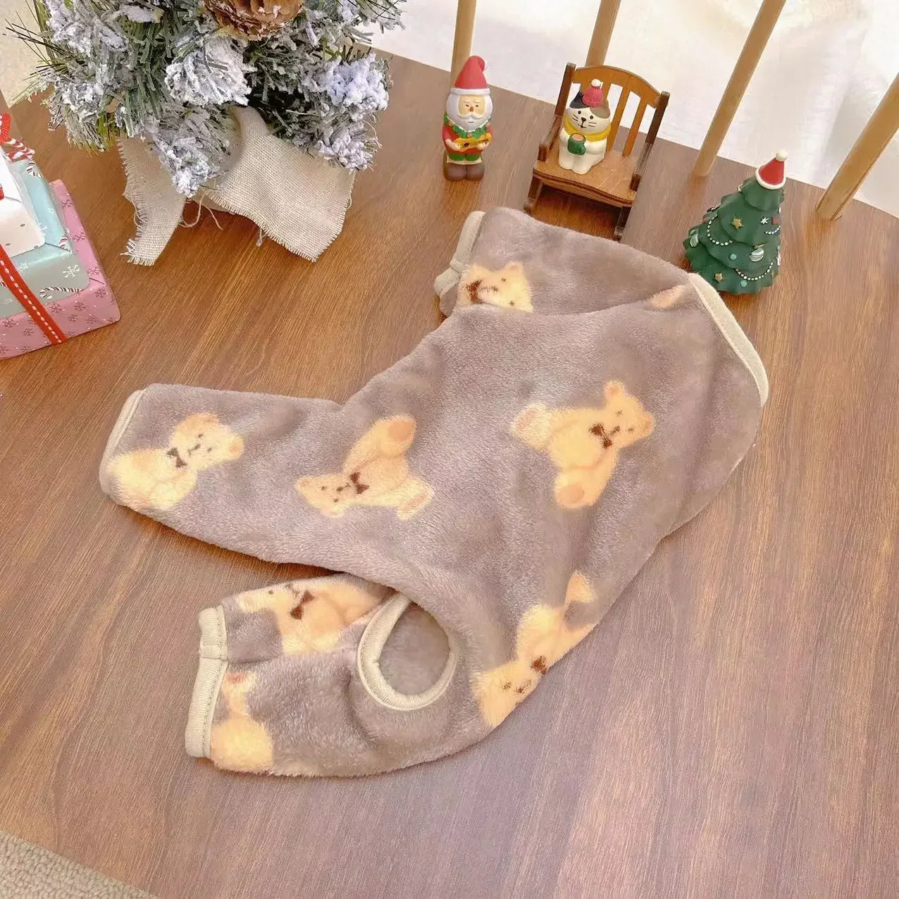 Teddy Bear Fleece Jumpsuit Pyjamas