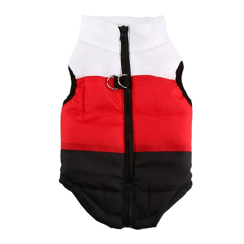Striped Puffer Jacket - Back Zip