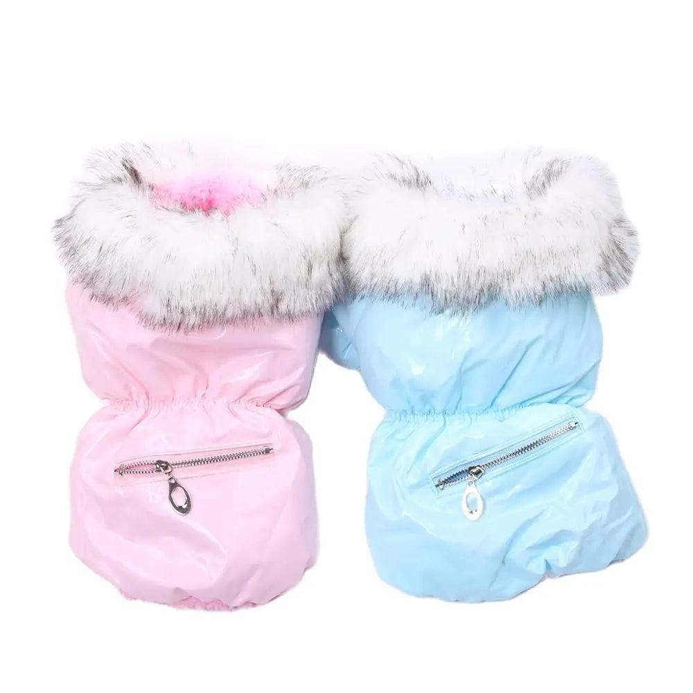 PU Leather Coat with Zip Pocket